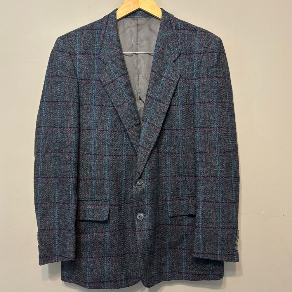 PROFILE 90’s by Country Squire Vintage Plaid Virgin Wool Union Made Blazer